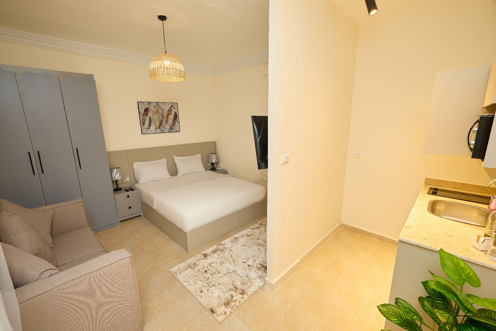 Standard Studio 1 Bed & Kitchen